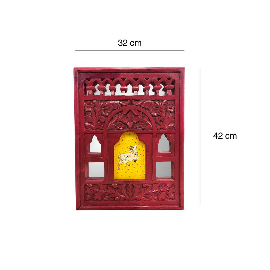 Royal Rajasthani Cow Mirror