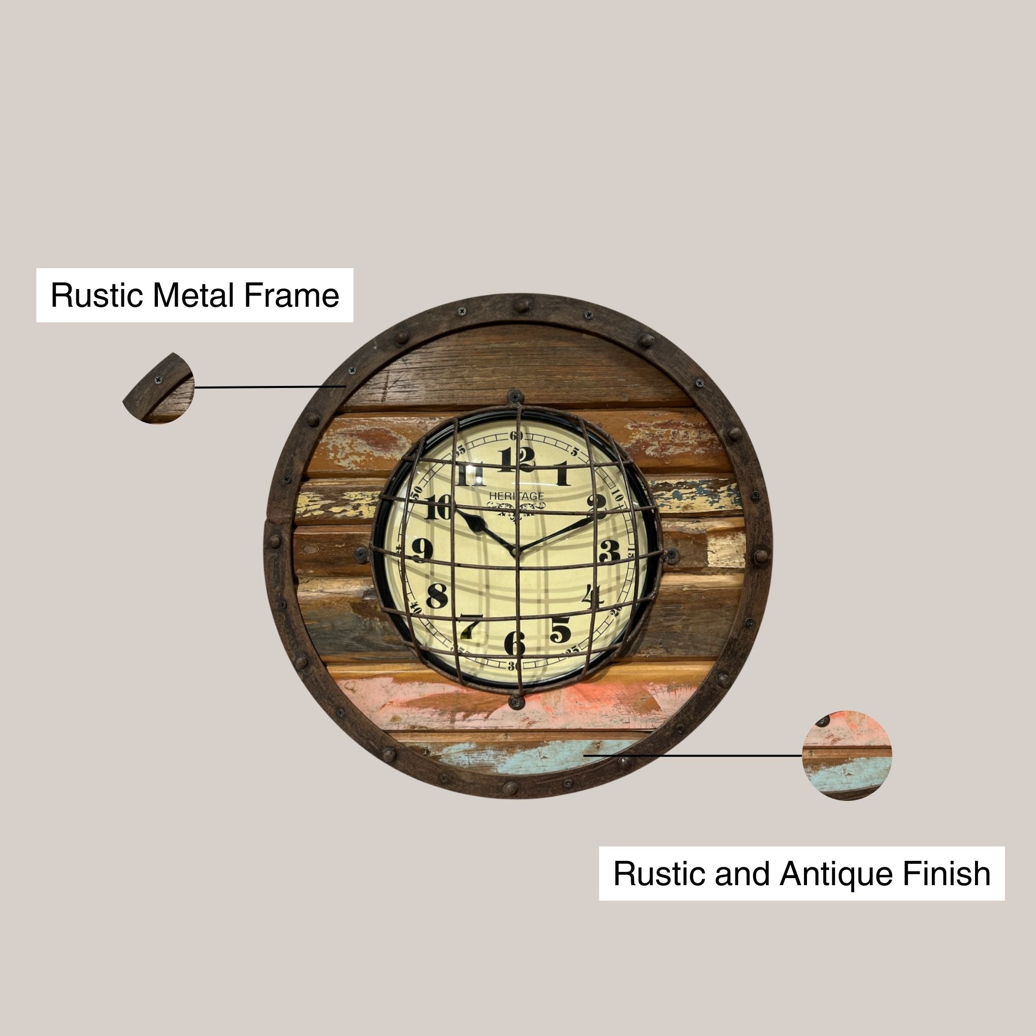Rustic Wall Clock