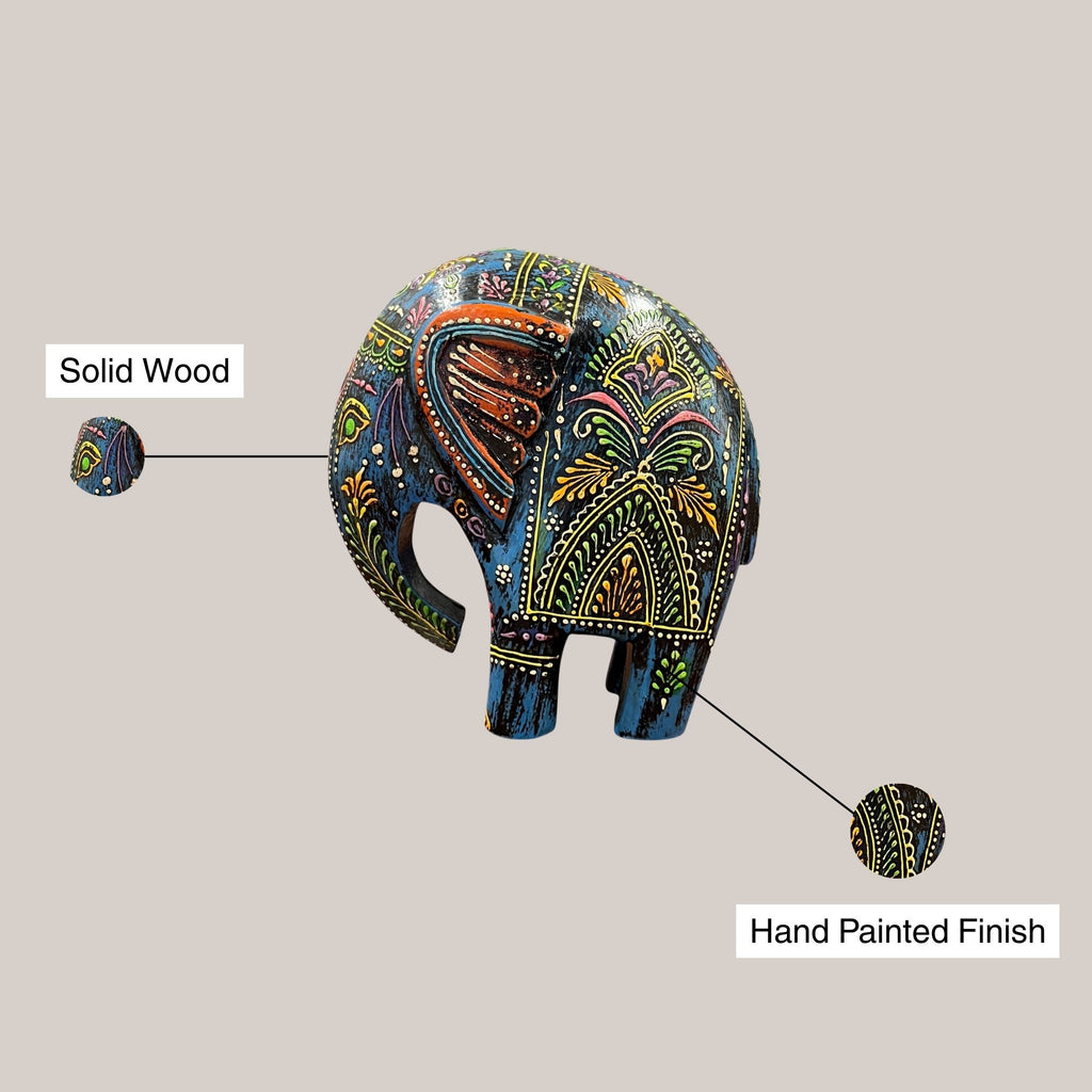 Swayed Elephant - Blue