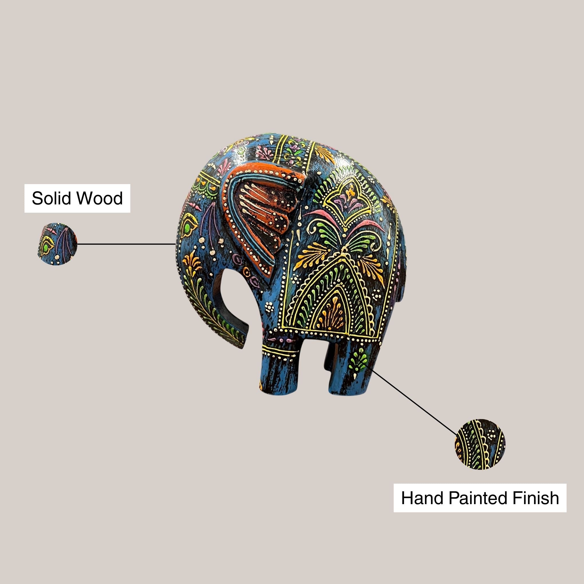 Swayed Elephant - Blue