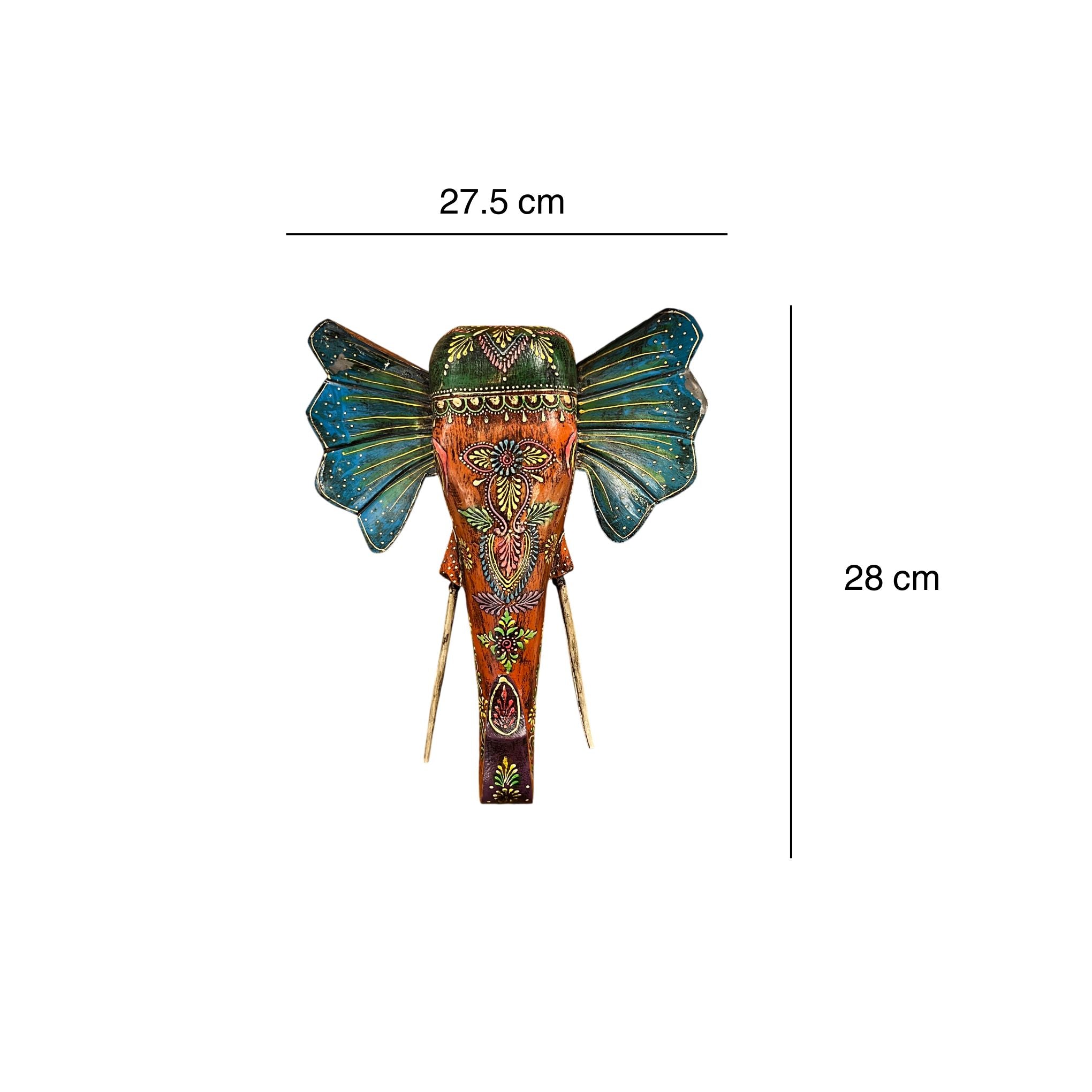 Handcrafted Decorative Elephant Head Wall Art