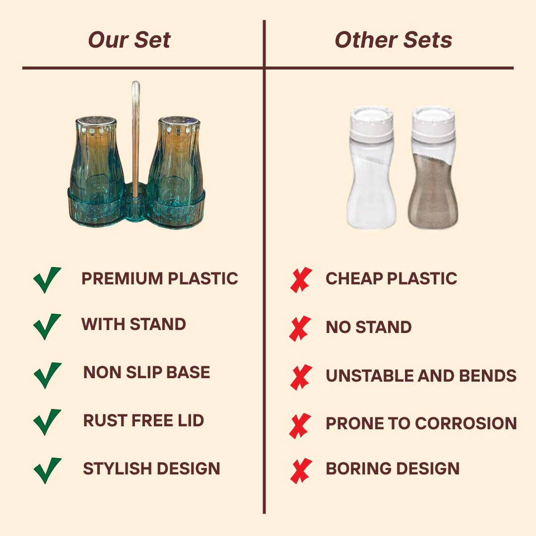 Green Salt and Pepper Shaker