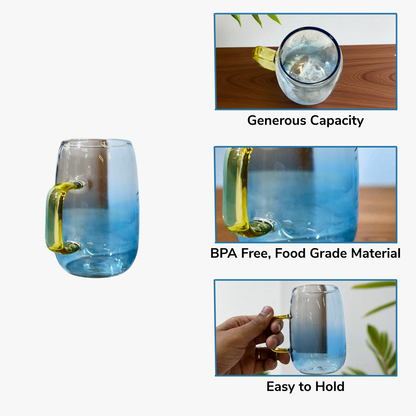Gradient Glass Mug Set