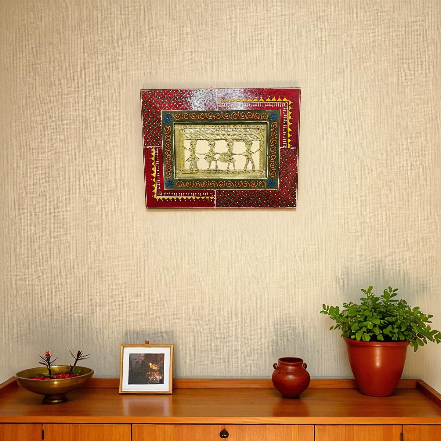 Triabal Wall Art - Red