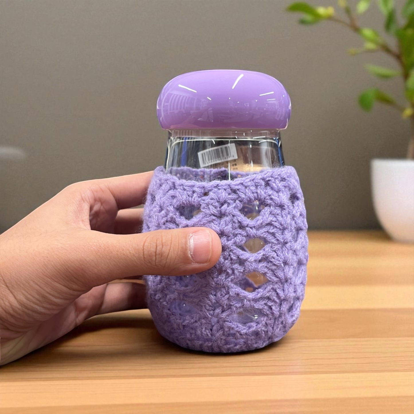 Crochet Glass Jar