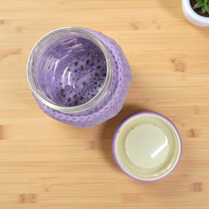 Crochet Glass Jar