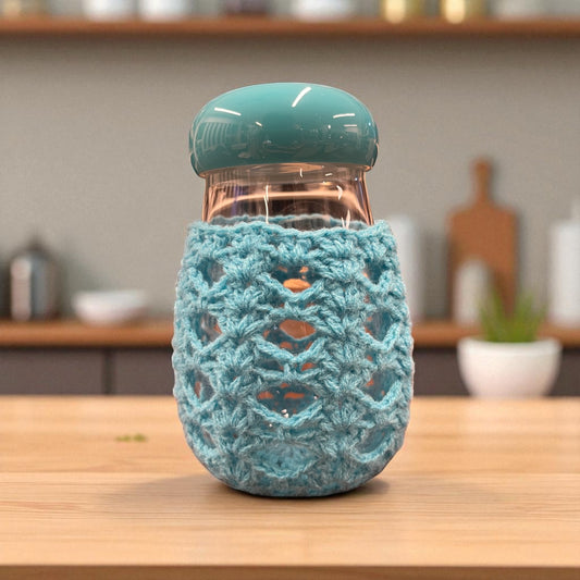 Crochet Glass Jar
