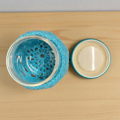 Crochet Glass Jar