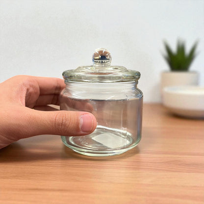 Clear Glass Storage Jar