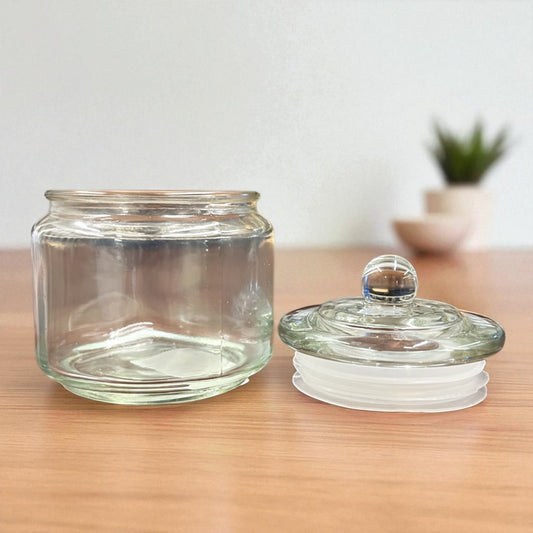 Clear Glass Storage Jar