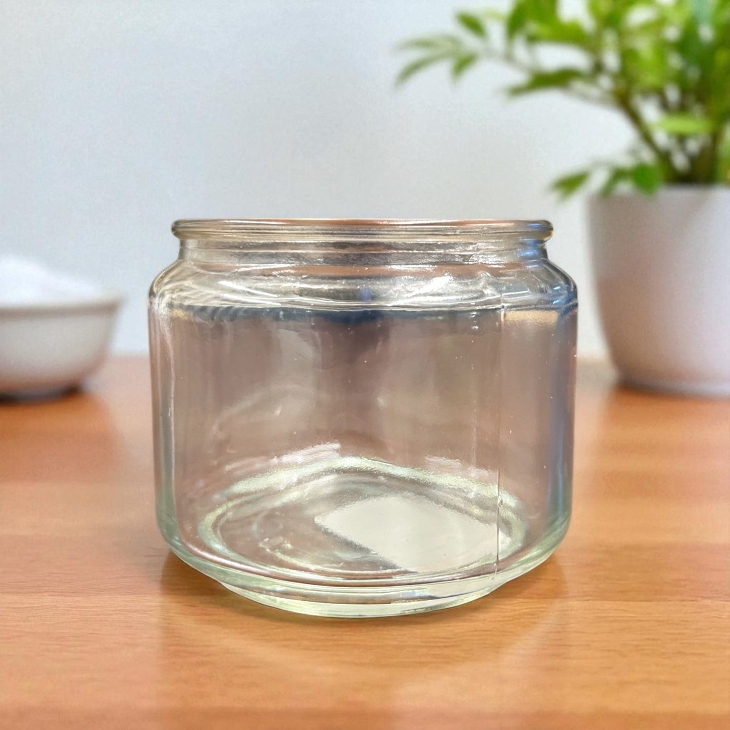 Clear Glass Storage Jar