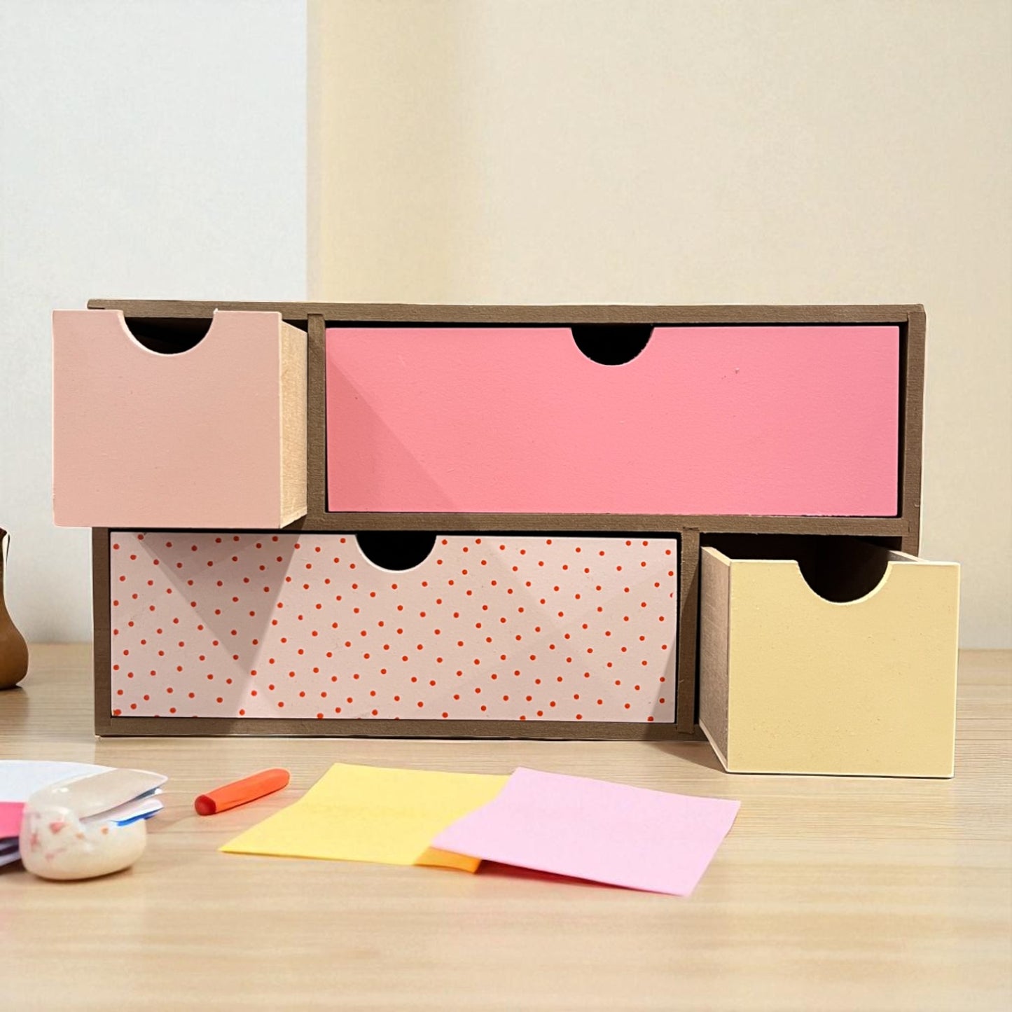 Wooden Multi-Drawer Storage Box