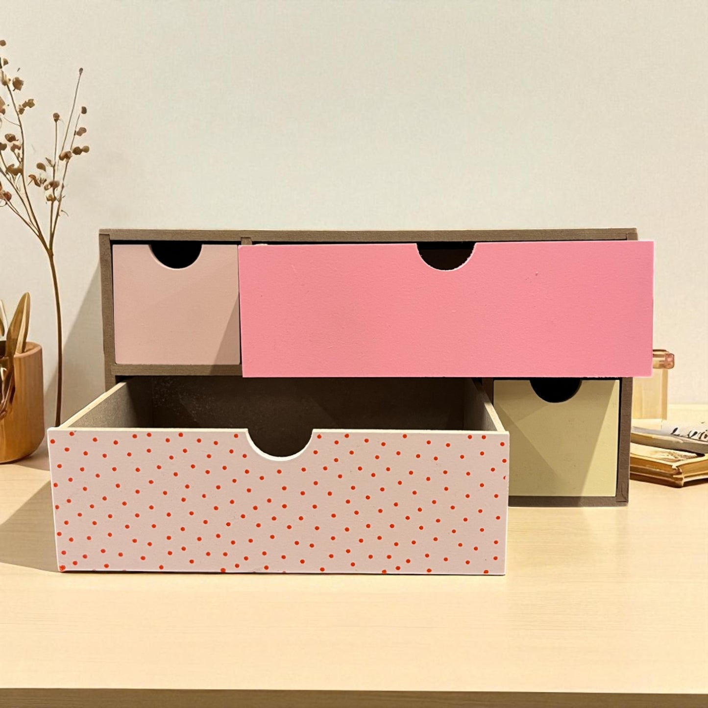 Wooden Multi-Drawer Storage Box