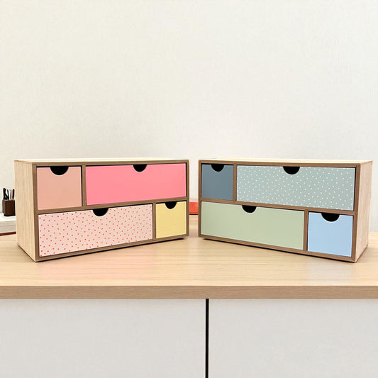 Wooden Multi-Drawer Storage Box