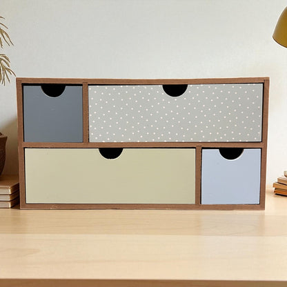 Wooden Multi-Drawer Storage Box
