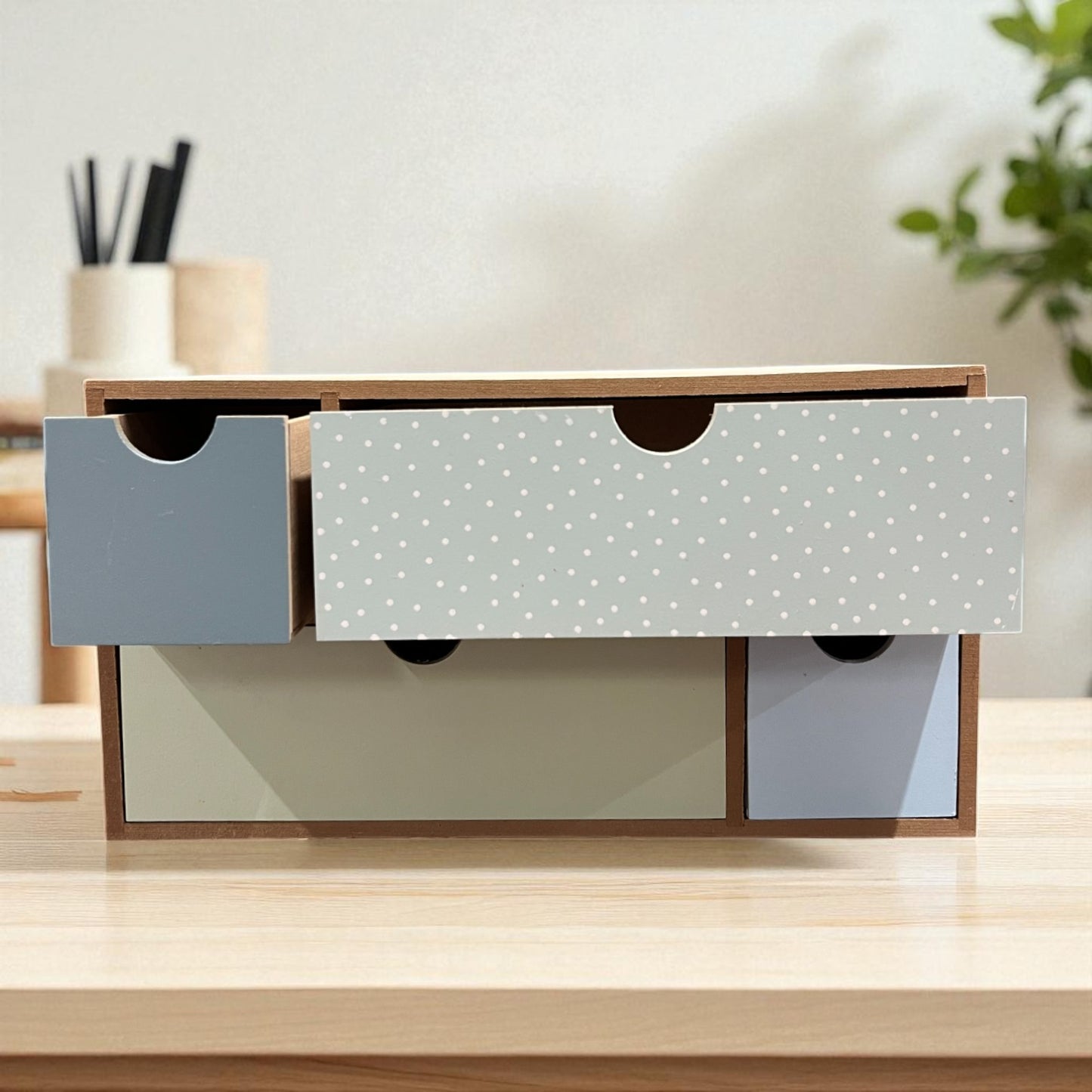 Wooden Multi-Drawer Storage Box