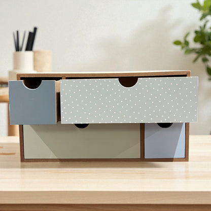 Wooden Multi-Drawer Storage Box