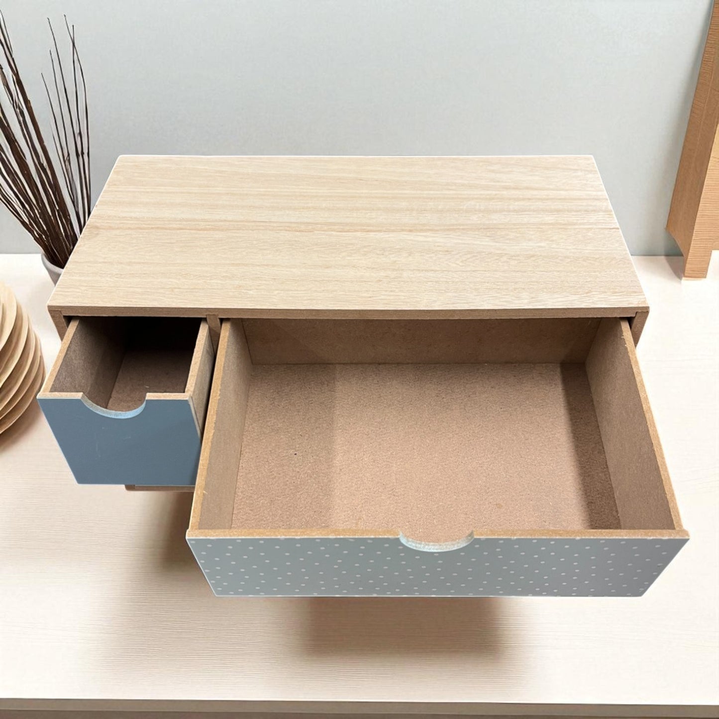 Wooden Multi-Drawer Storage Box