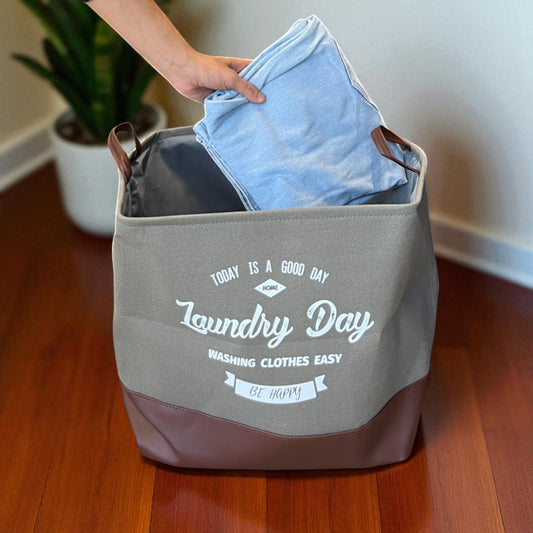 Leather Laundry Bag