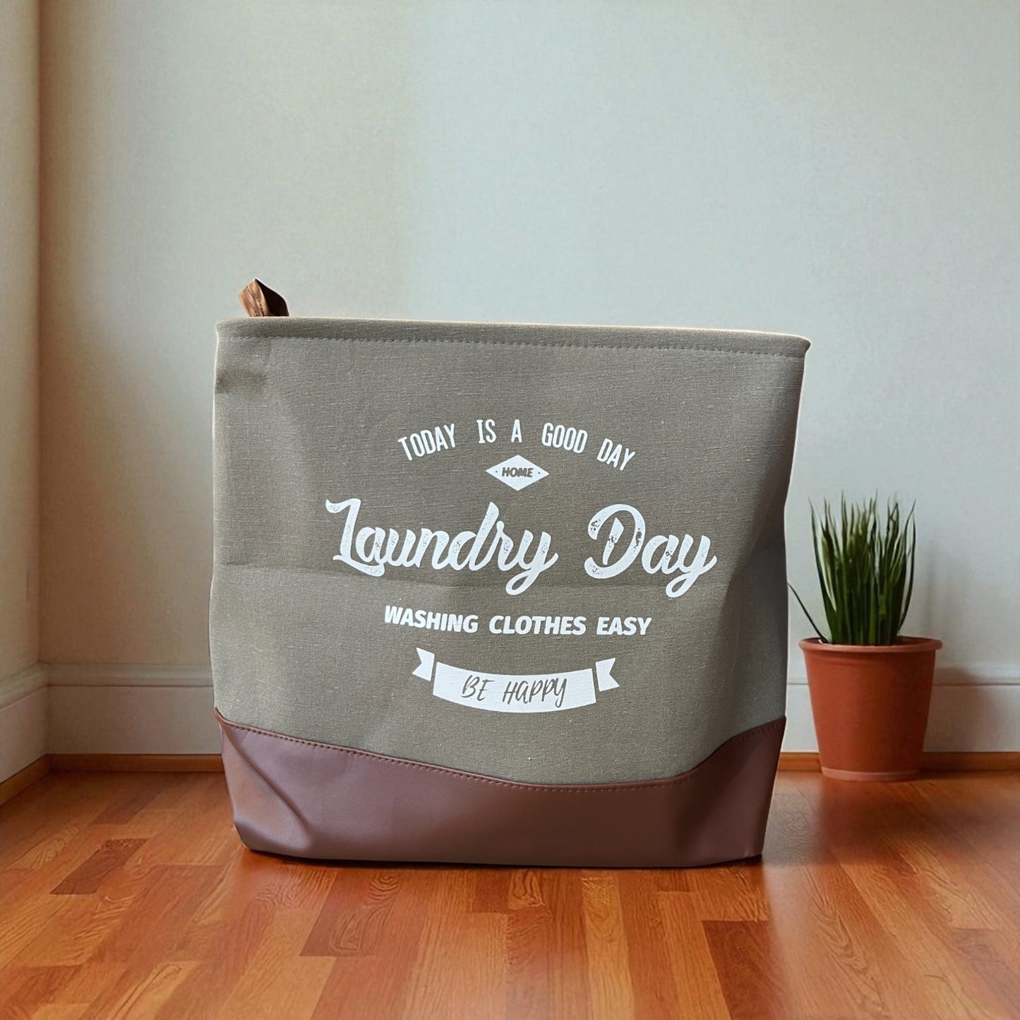 Leather Laundry Bag