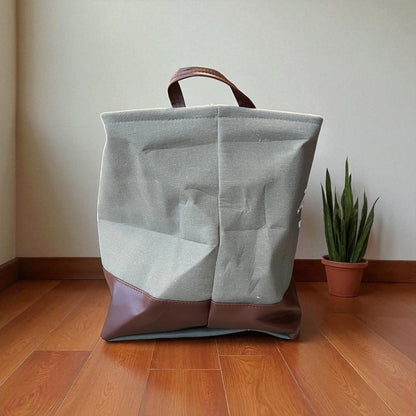 Leather Laundry Bag