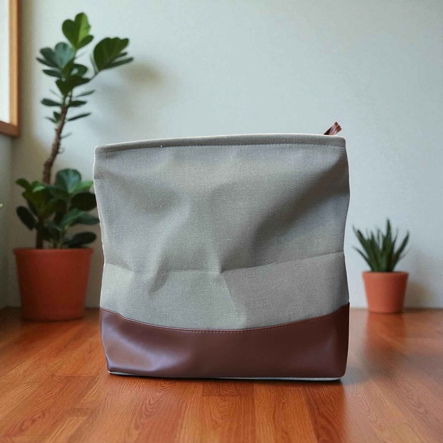 Leather Laundry Bag