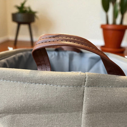 Leather Laundry Bag