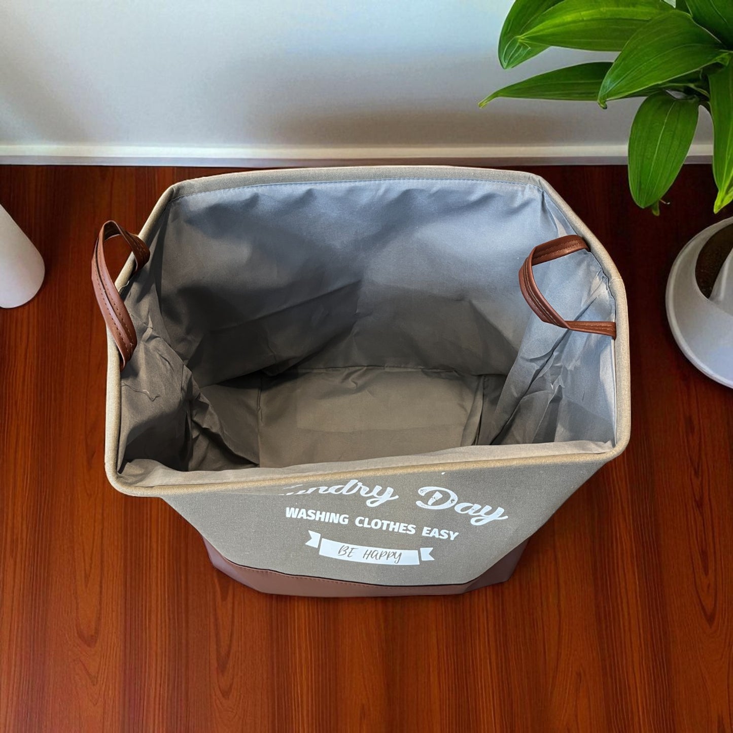 Leather Laundry Bag