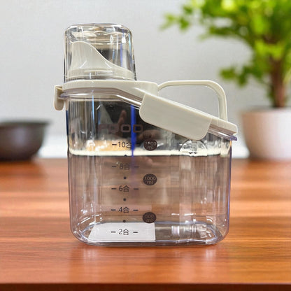 Food storage container with spout lid