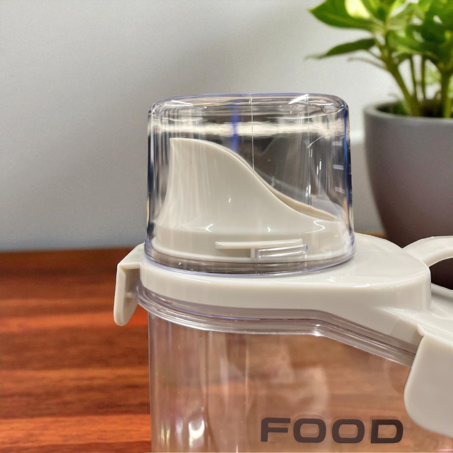 Food storage container with spout lid