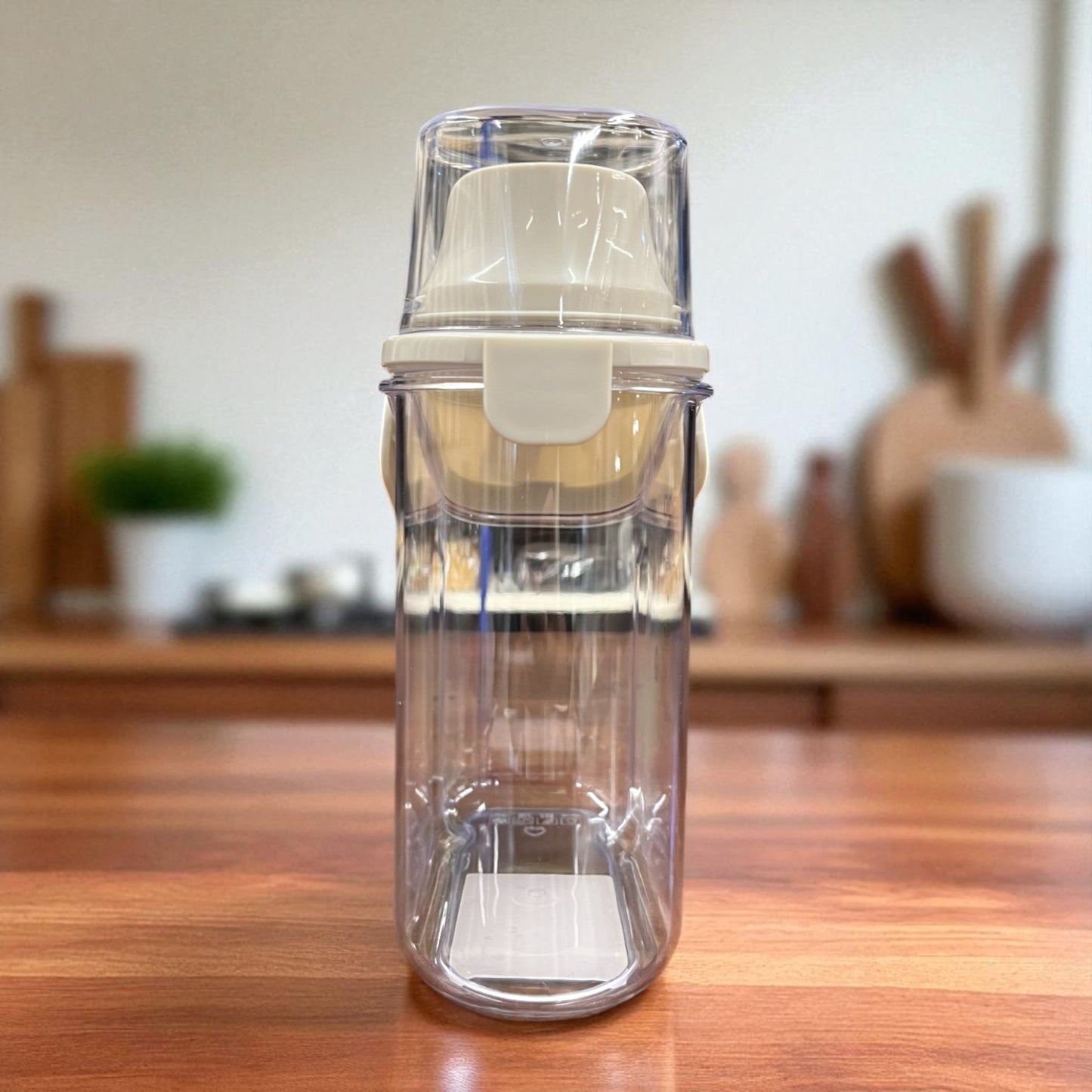 Food storage container with spout lid