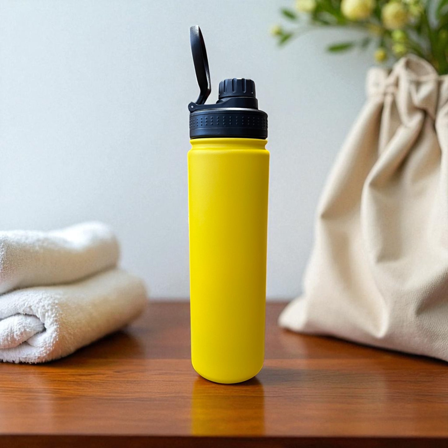 Sporty Stainless Steel Bottle