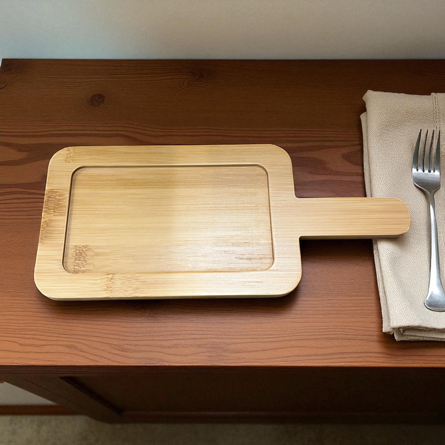 Platter with Wooden Base