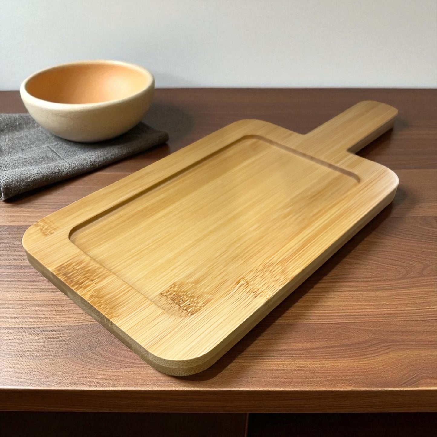 Platter with Wooden Base
