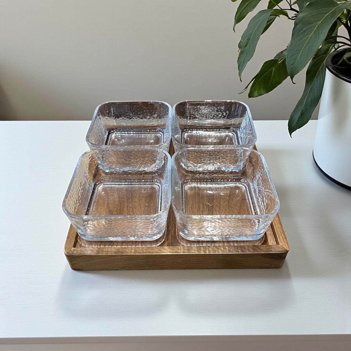 Wooden Tray Set
