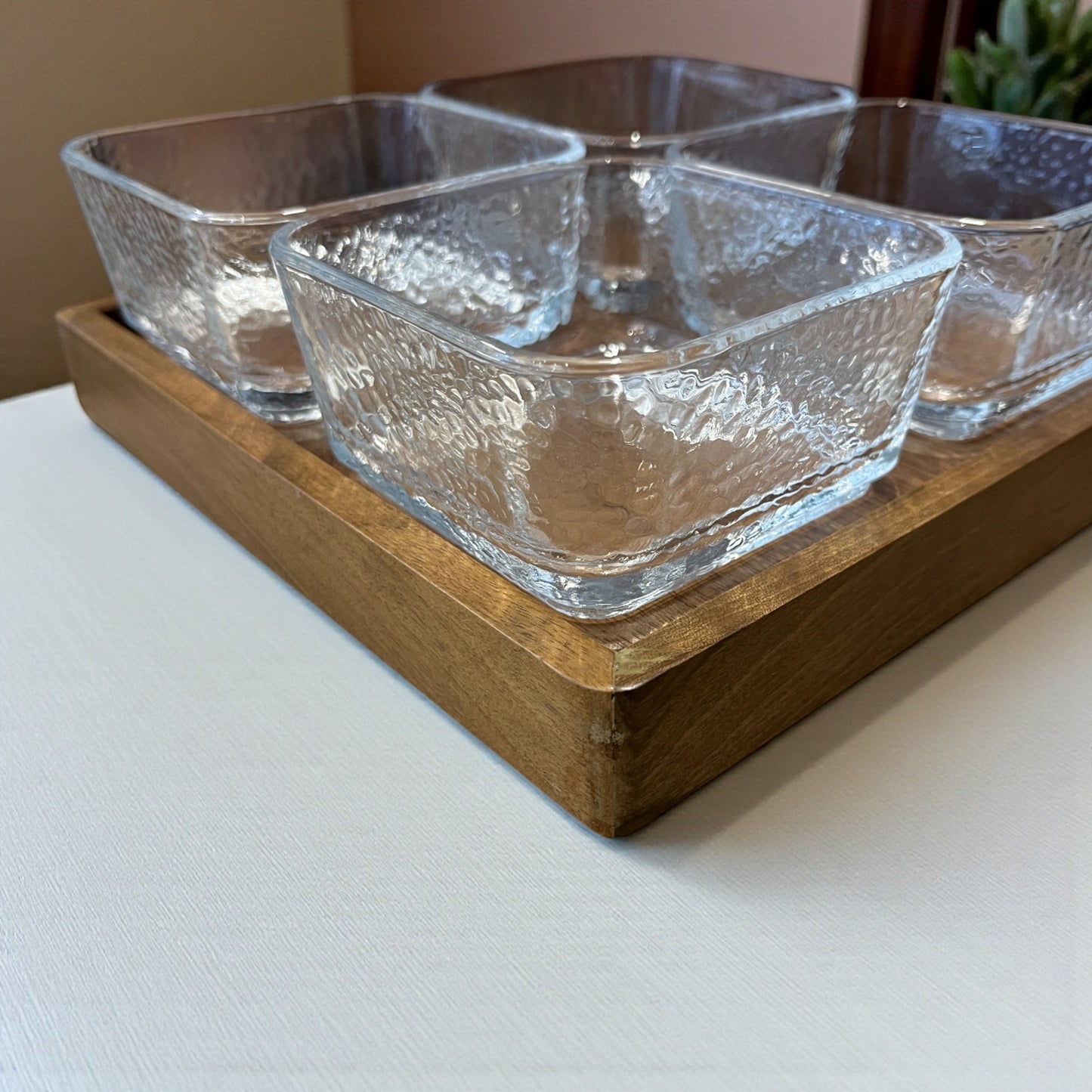 Wooden Tray Set