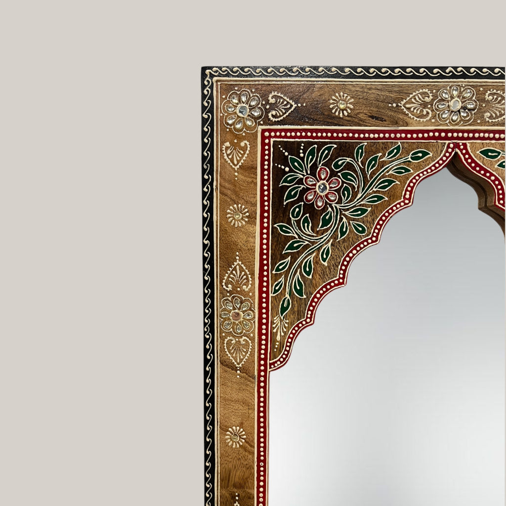 Arch Hand Painted Wall Mirror