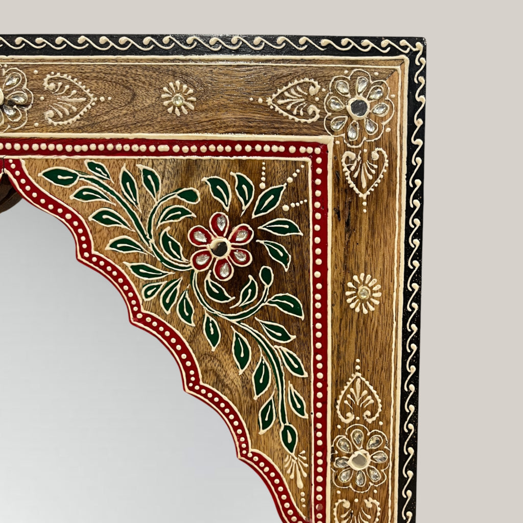 Arch Hand Painted Wall Mirror