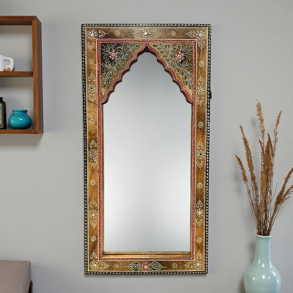 Arch Hand Painted Wall Mirror