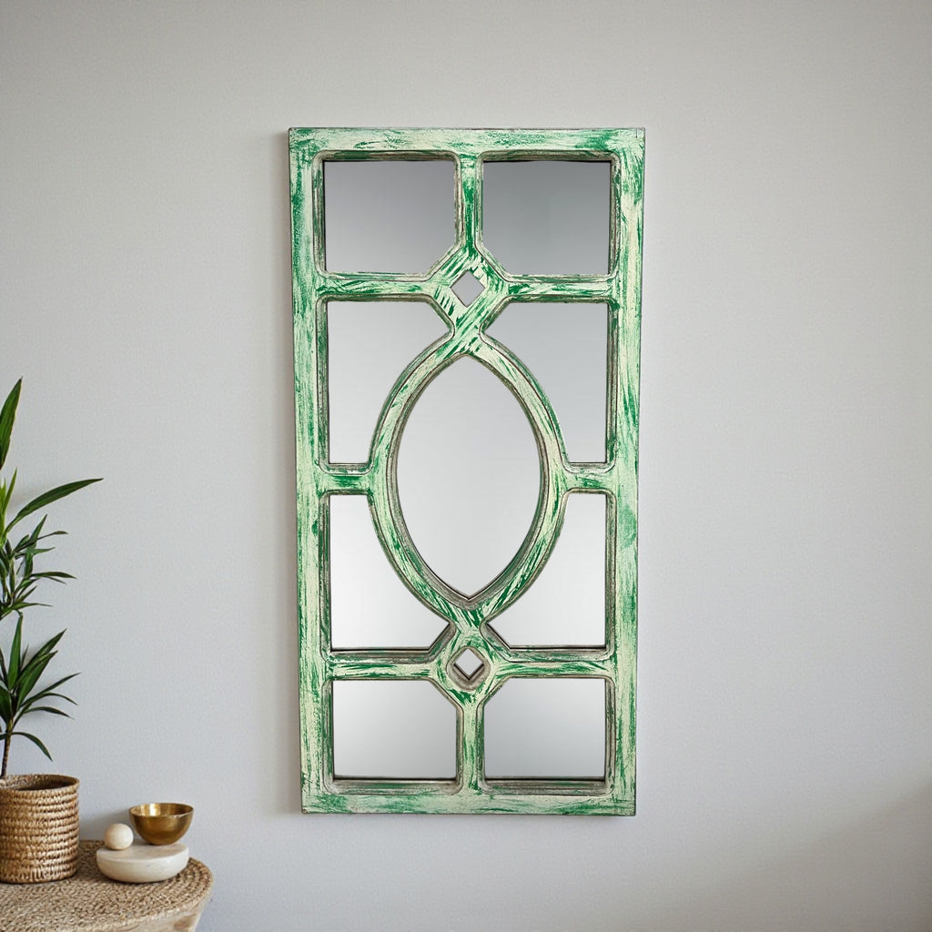Green Jaali Mirror