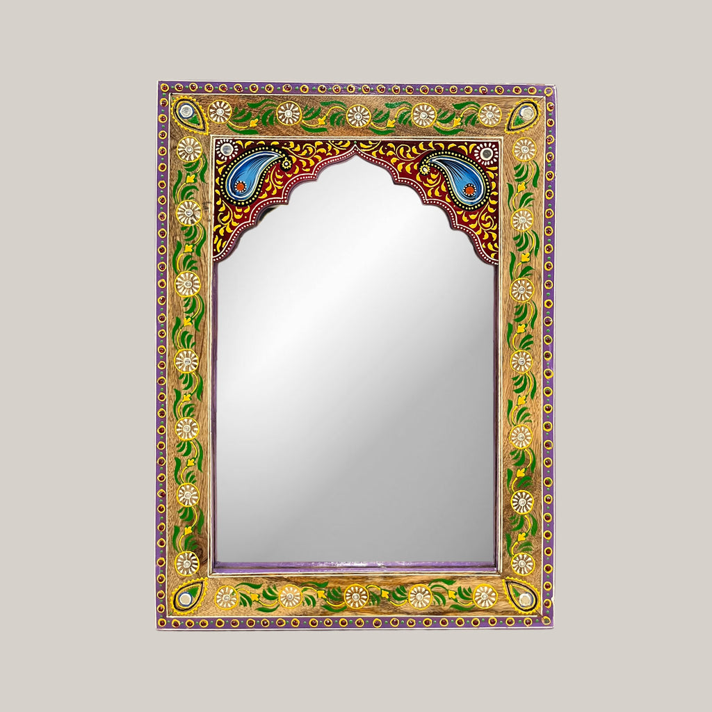 Jharokha Mirror with pearls
