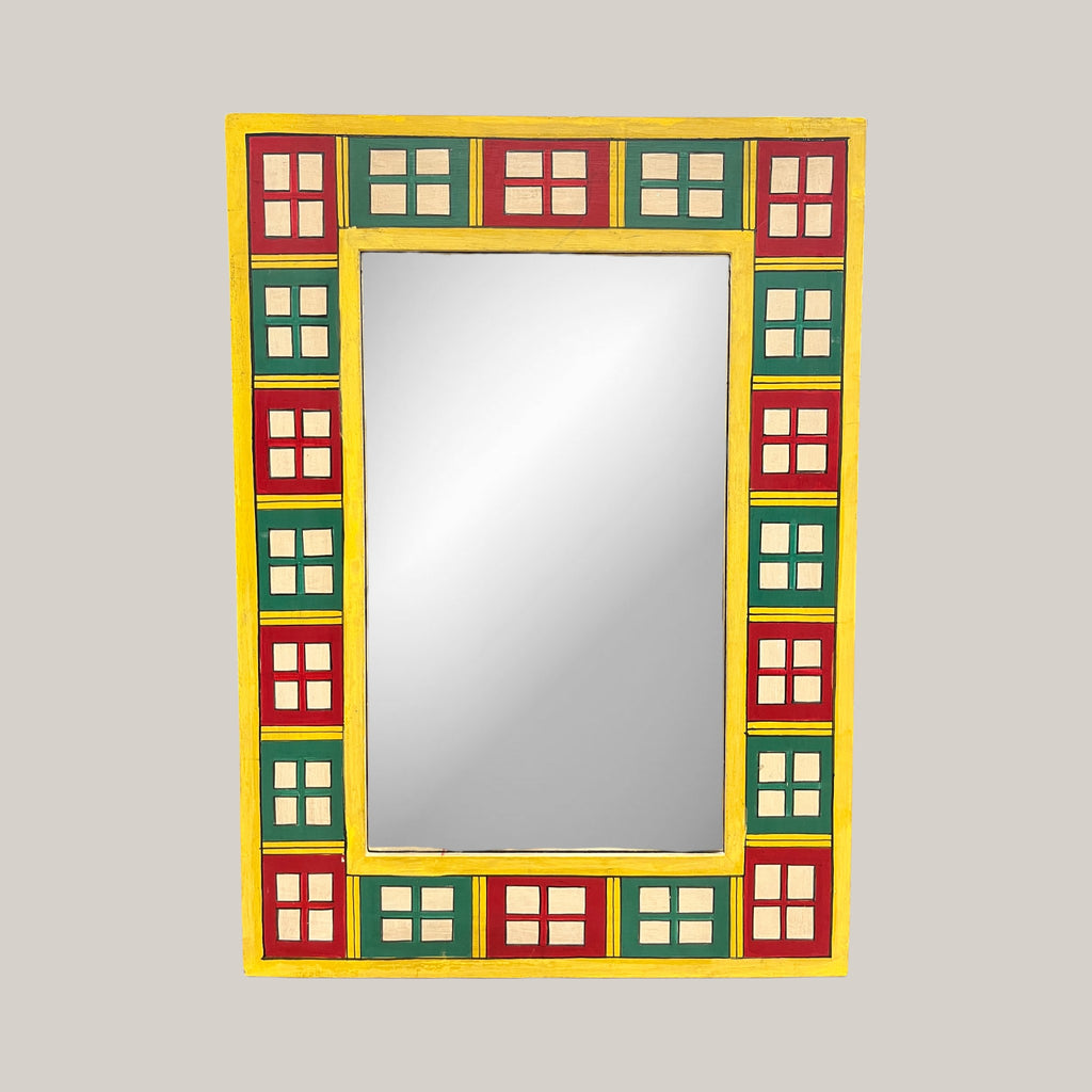 Yellow Mosaic Mirror