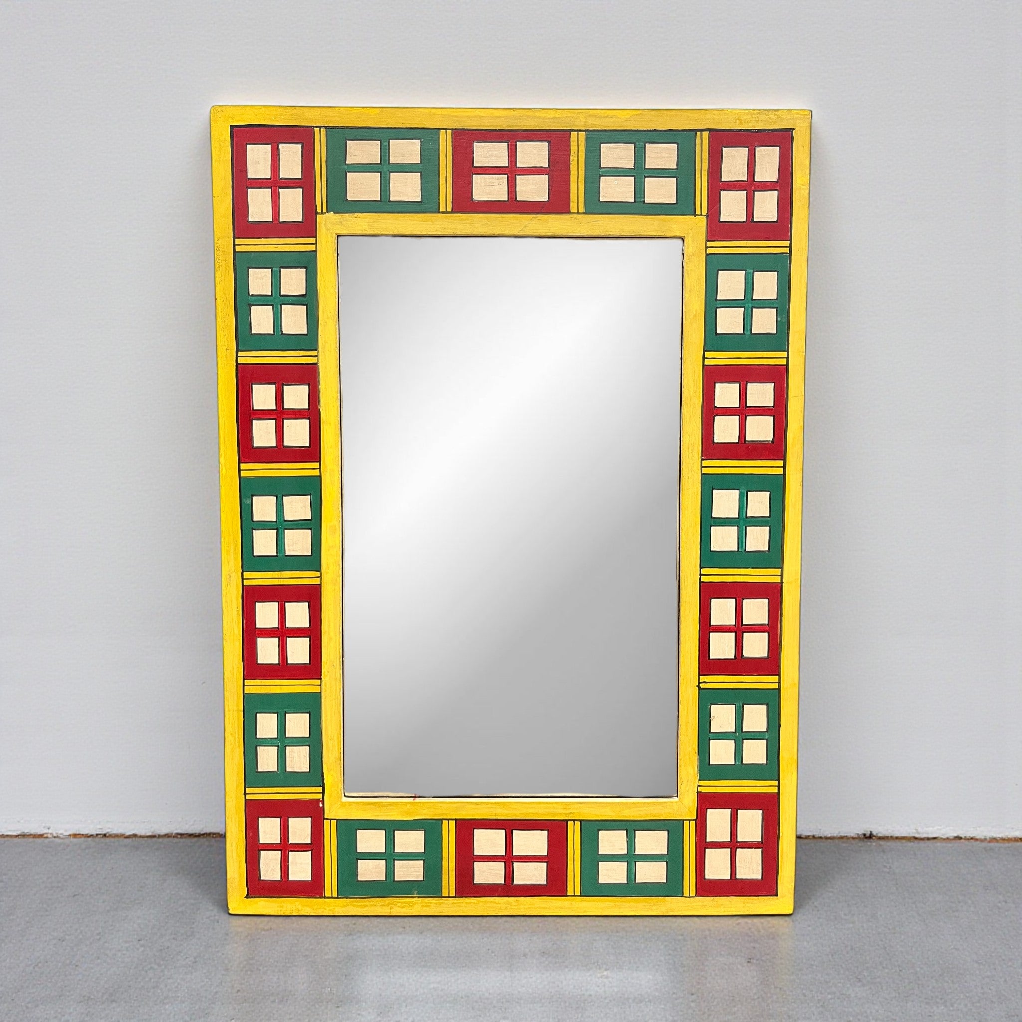 Yellow Mosaic Mirror