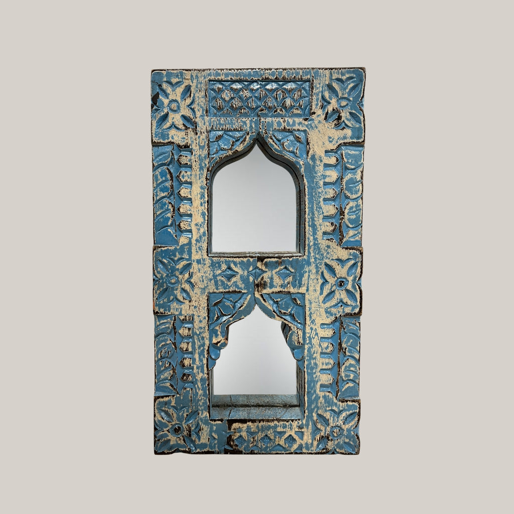 Small Jharokha Mirror (Blue)