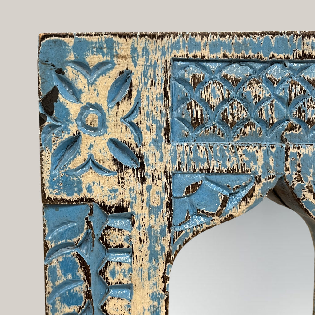 Small Jharokha Mirror (Blue)