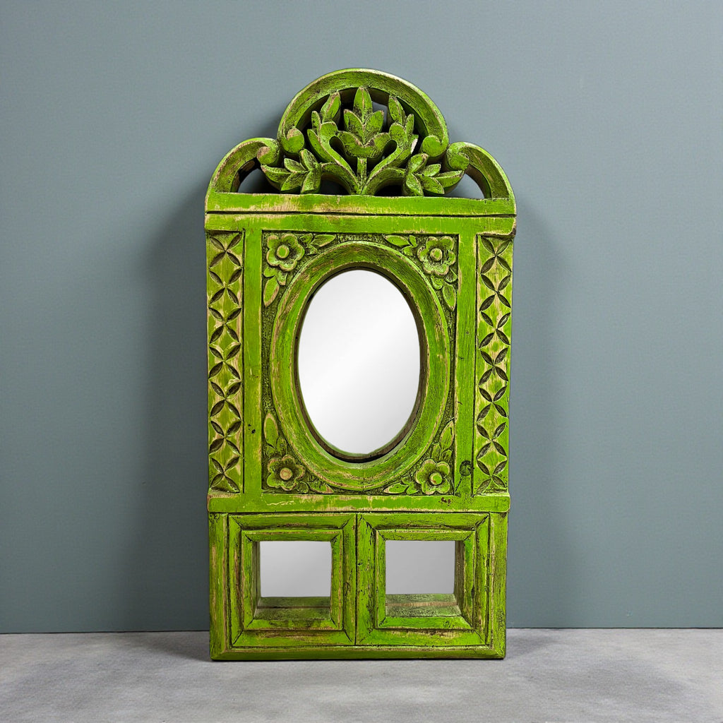 Green Bloom Mirror