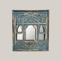 Light Blue Jharokha Mirror