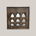 Jaali Charm Mirror - Brown