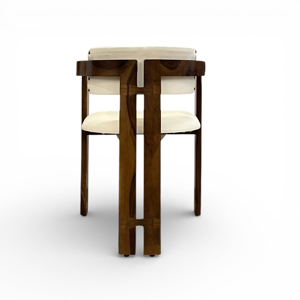 White Curved Chair