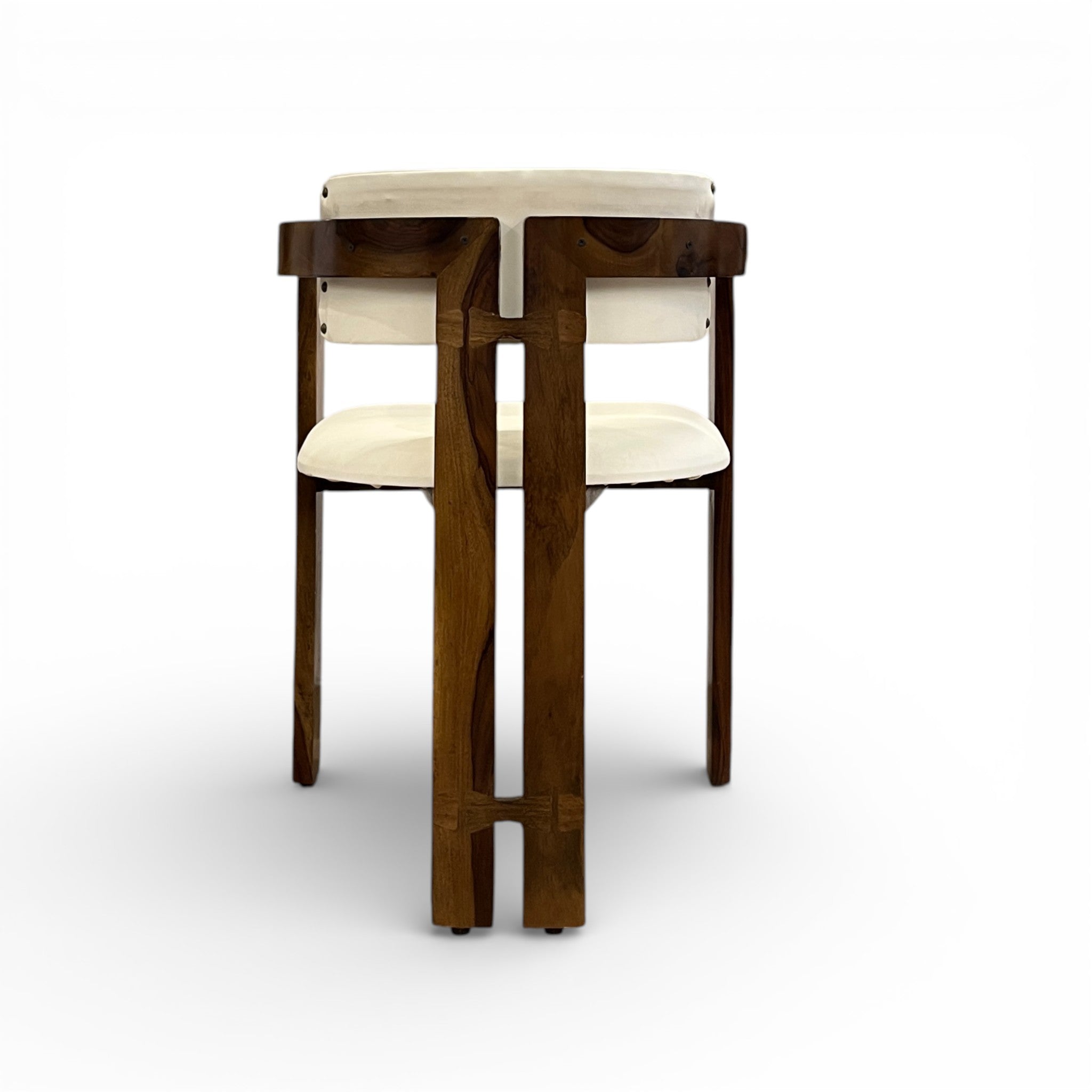 White Curved Chair